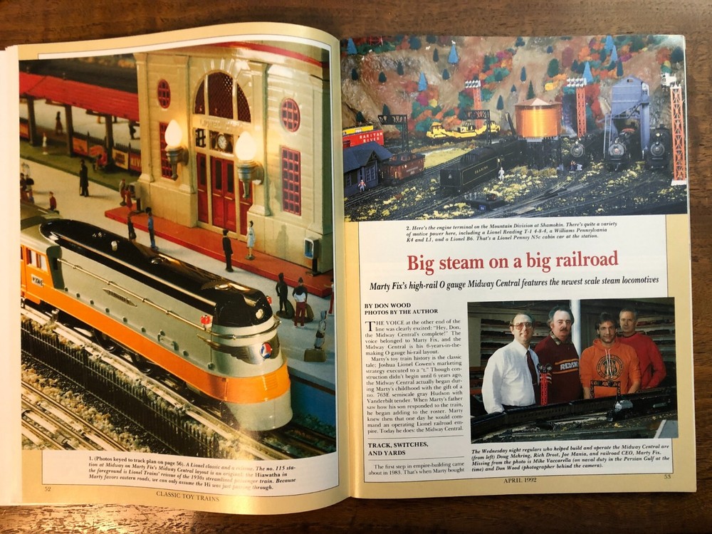 Classic Toy Trains - Uncatalogerd sets April 1992
