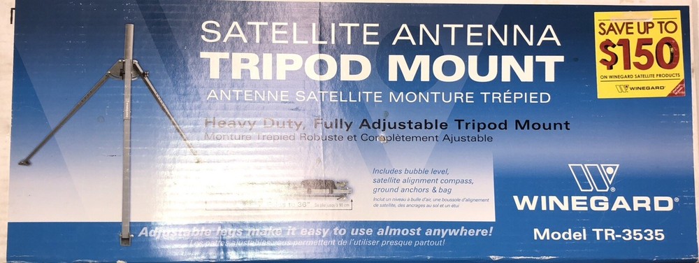 Satellite Antenna  Tripod Mount  Winegard  TR-3535