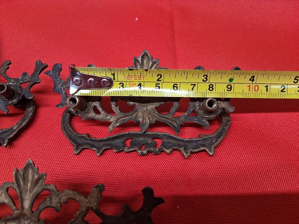 Antique Vintage Brass Drawer Pulls
