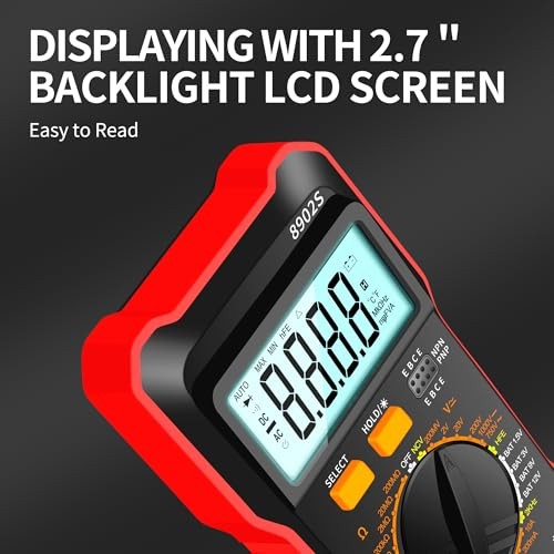 Digital Multimeter Multi Tester 2000 Counts Manual-ranging Measurable DCV ACV