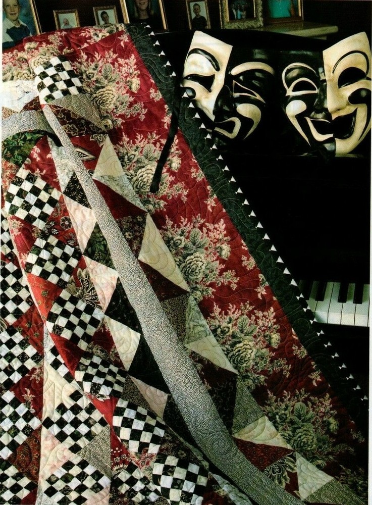 Harlequin Quilt Pattern Pieced JC