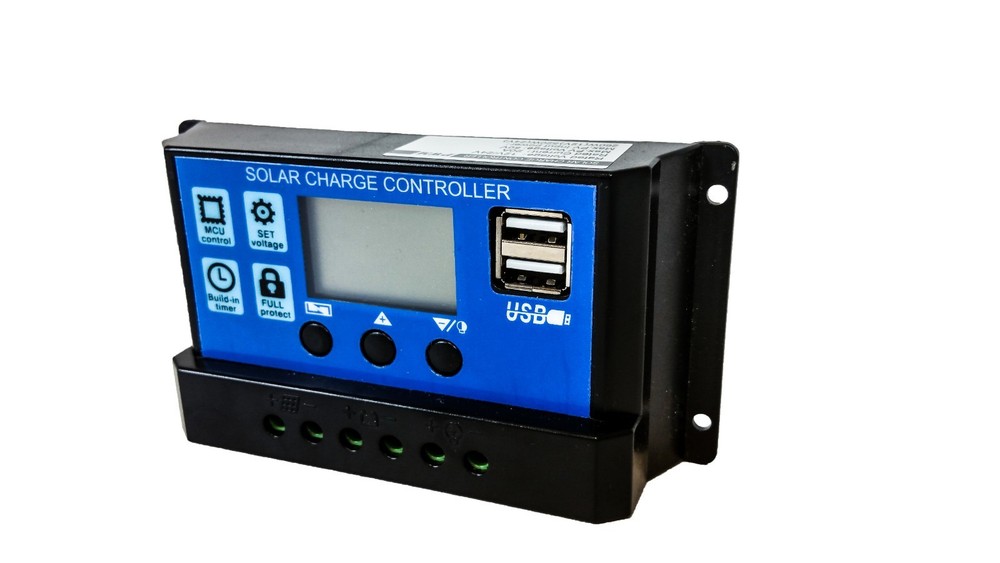 20A Solar PV Panel Controller Battery Charge Regulator LCD USB Port 12v 24v