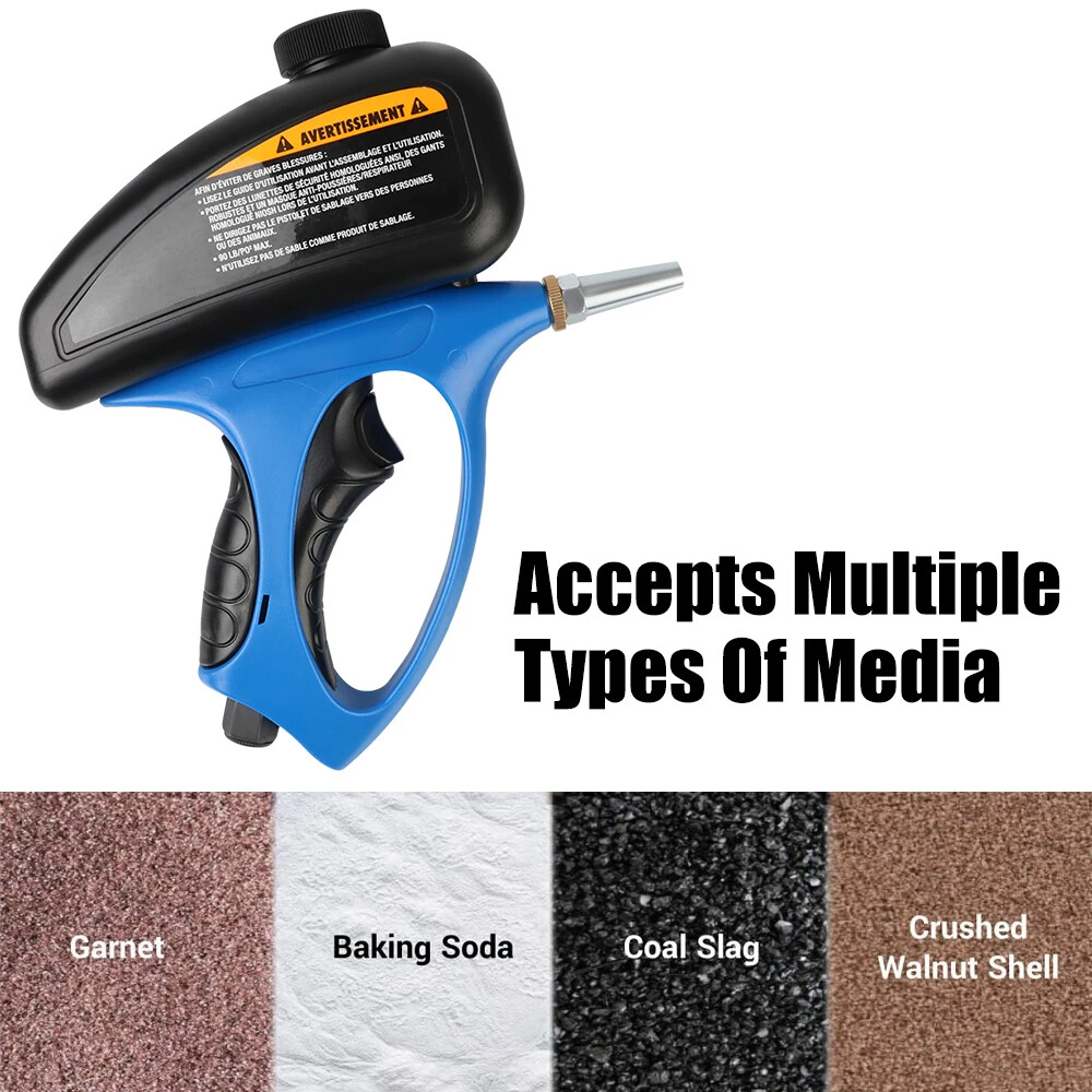 Pneumatic Tools Glass Sandblasting Gun Small Handheld Sandblaster Portable