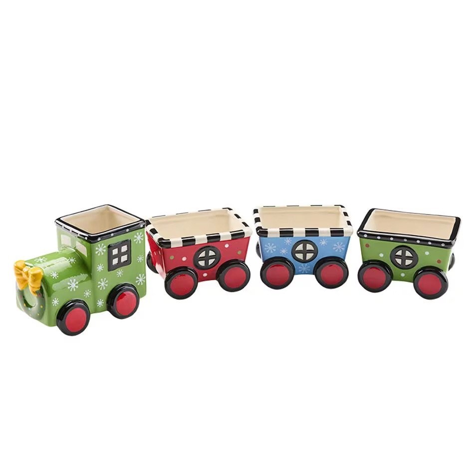 Christmas Holiday Train Candy/Snacks Serveware