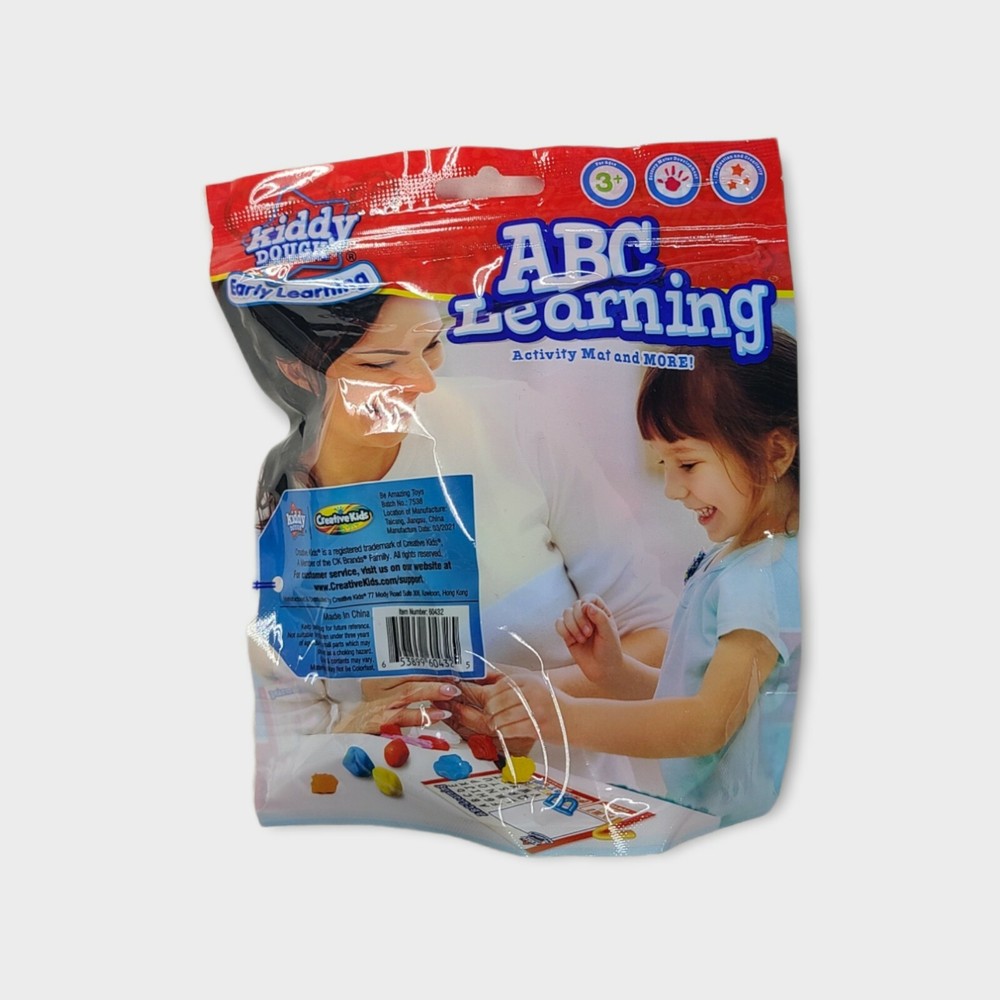Kiddy Dough Early Learning ABC Learning Activity Mat and More New