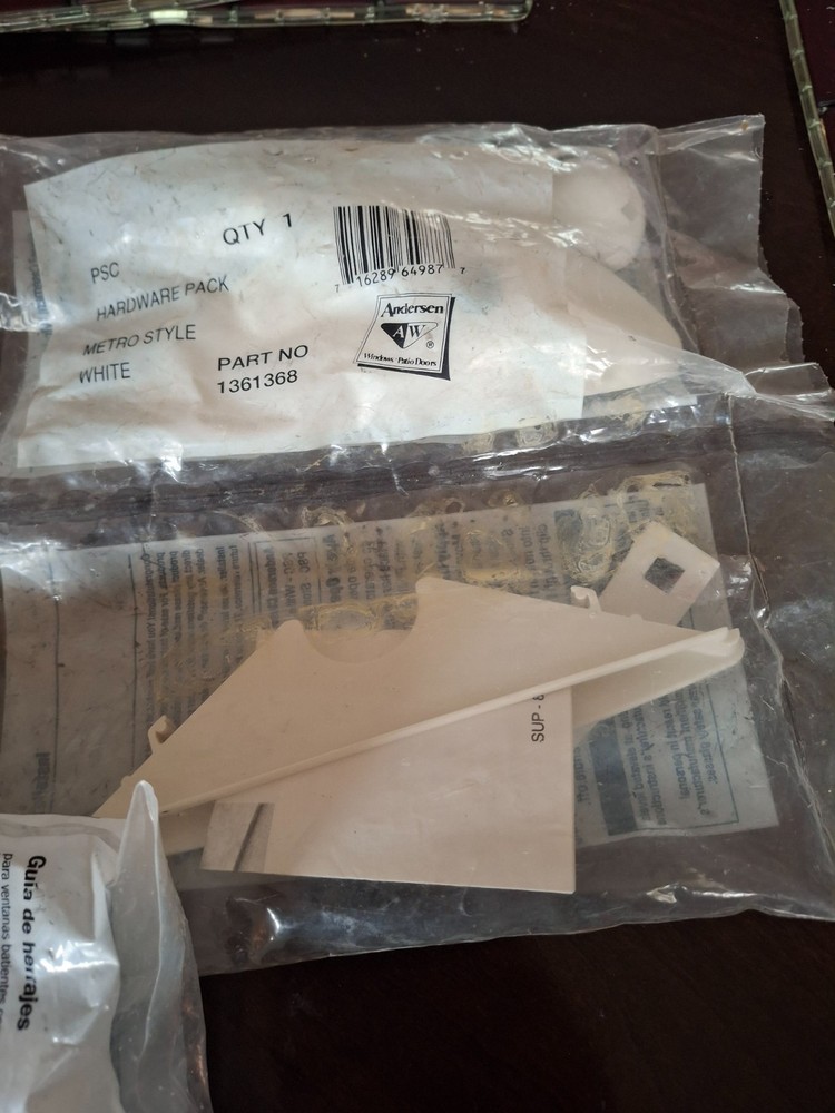 (3) Andersen Operator Handle Folding Hardware Packs For Casement Awning Windows