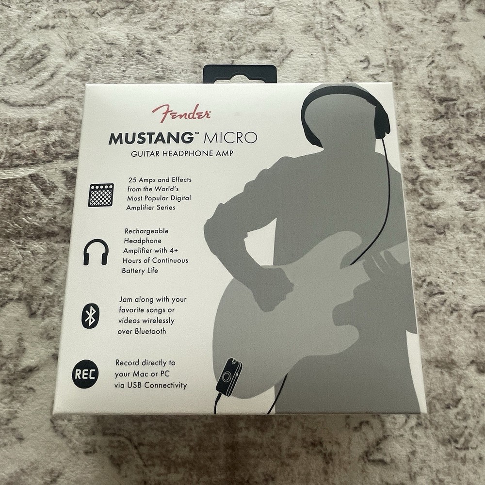 Fender Mustang Micro Headphone Guitar Amp Open Box Unused
