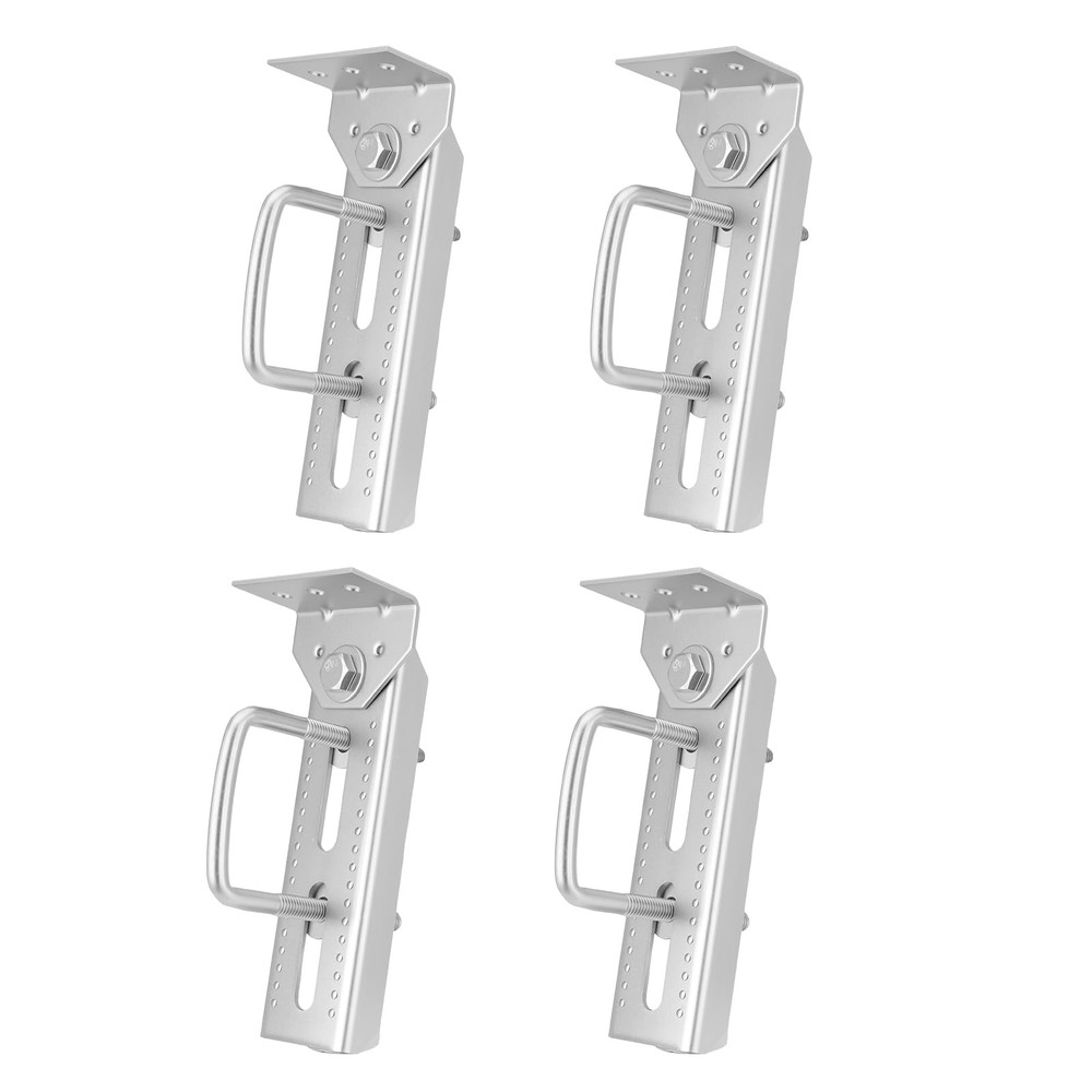 4 Pack 8" Galvanized Swivel Top Bunk Bracket Support Kit For Boat Trailer 3x3