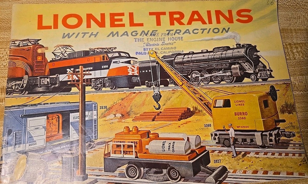 Lionel 1956 Original Catalog