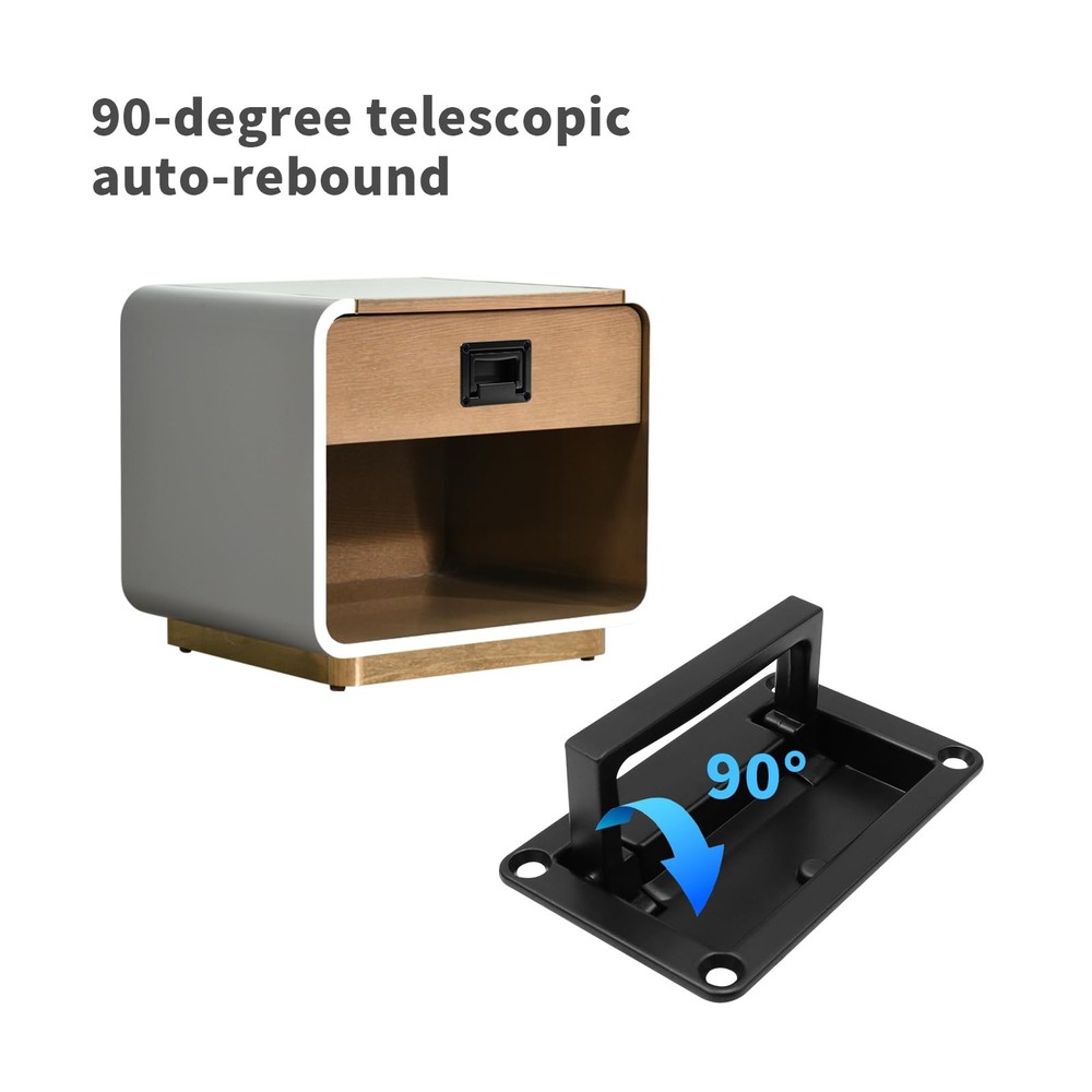 Recessed Pull Handles Hatches Pull Handle with Mount Screws Black Toolbox Rec...