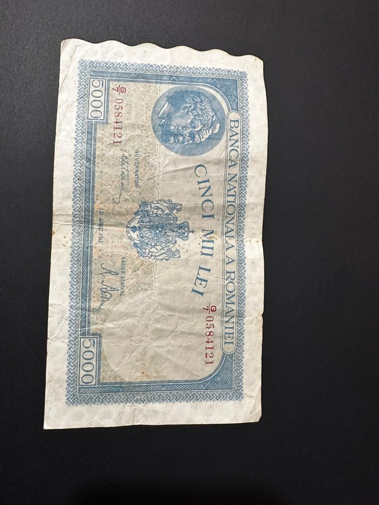 Romanian 5000 Lei year 1945