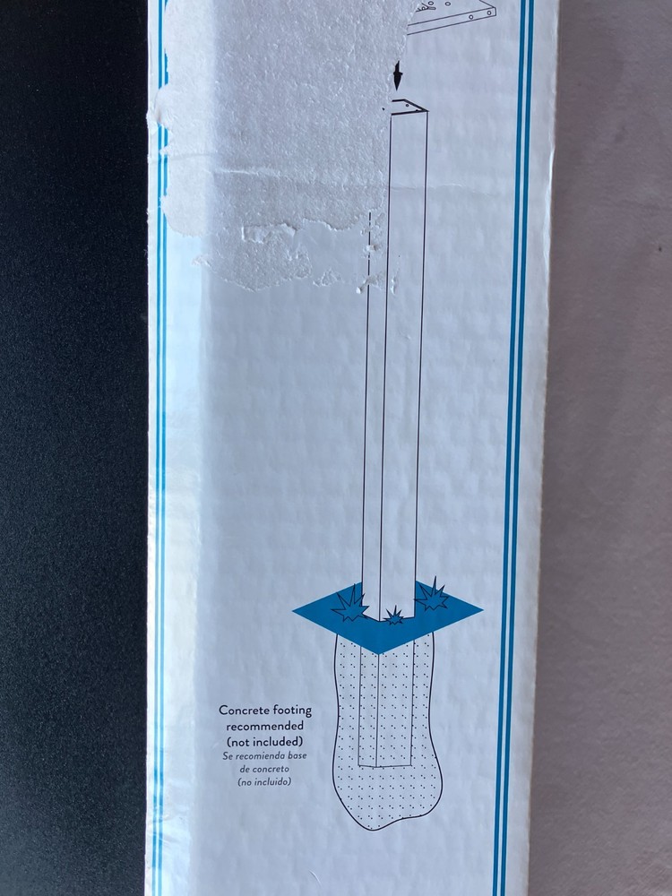 Architectural Mailboxes BP000BAM Aluminum Mailbox Post, Black, Brighton