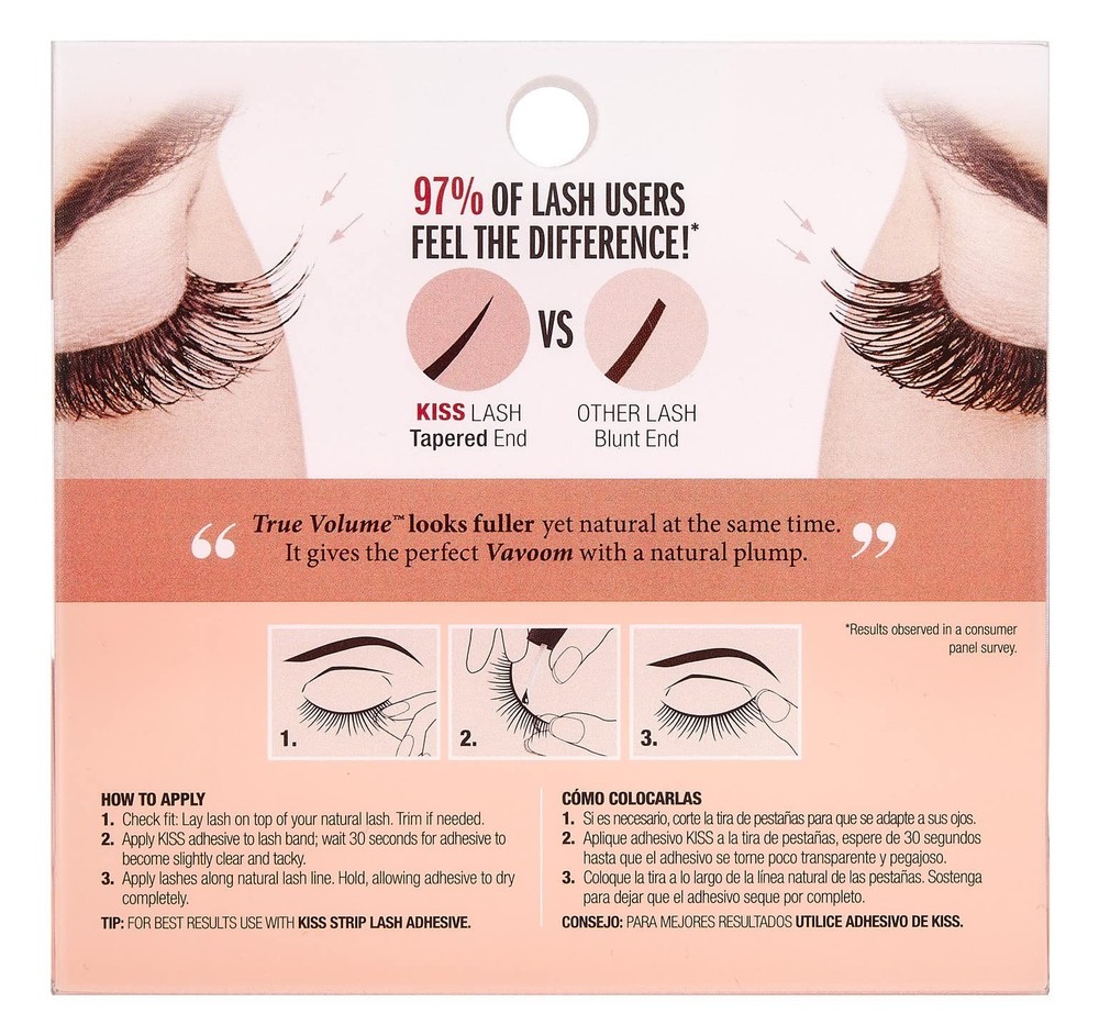 Kiss True Volume Lashes -Ritzy (1 Pack)