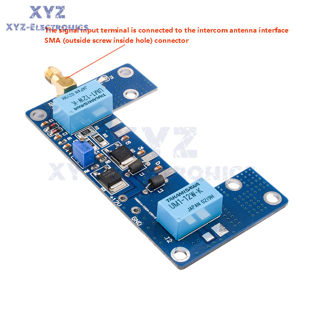 RF Power Amplifier Board Transceiver Circuit PCB Module for 1-5W Walkie-talkie