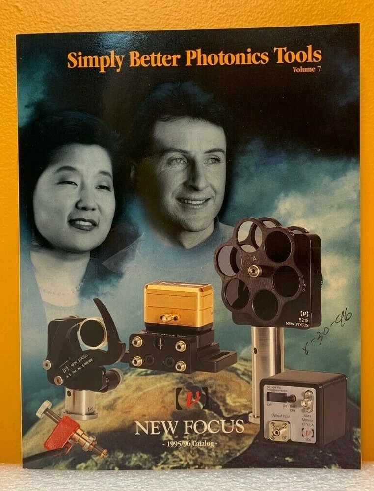 New Focus 1995/96 Simply Better Photonics Tools Volume 7 Catalog.