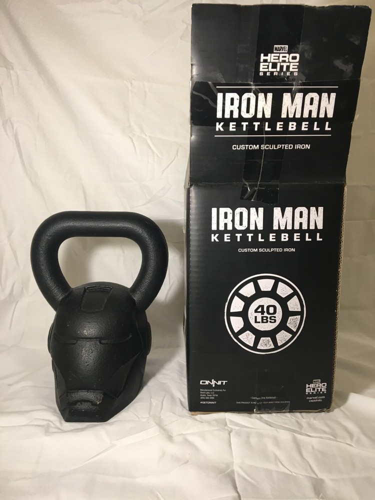 Onnit Officially Licensed Marvel Iron Man Kettlebell w/ original box!