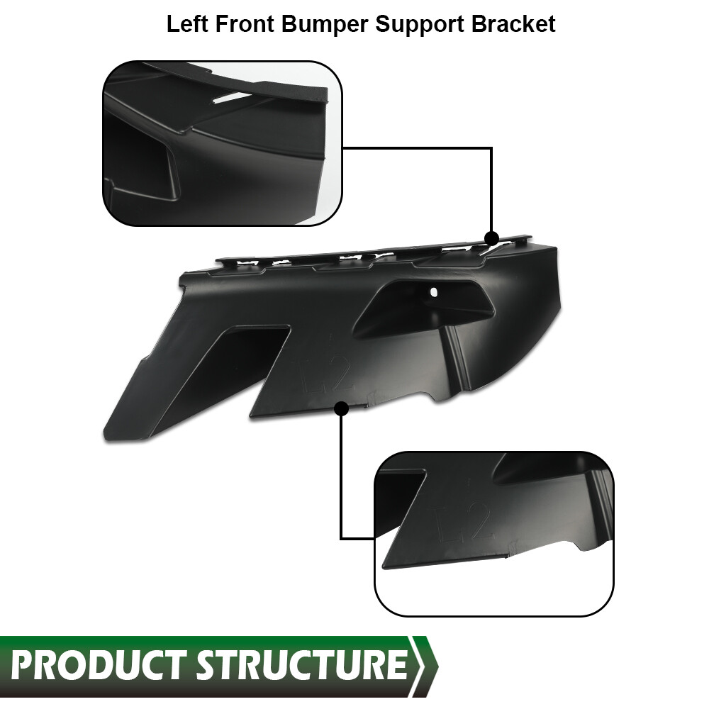Front Bumper Support Bracket Left+Right Side Pair For Ram 1500 Classic 2013-2019