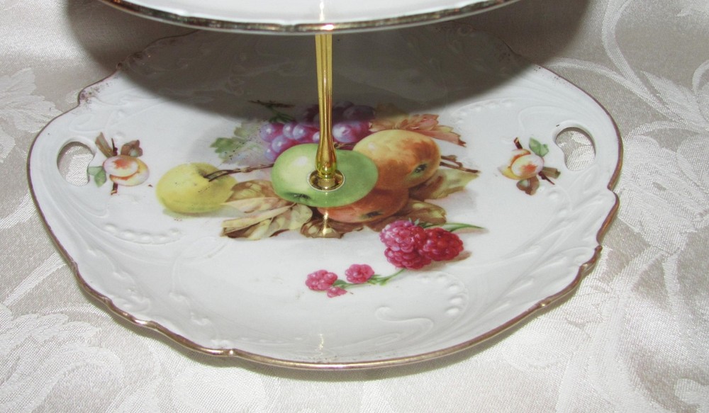 Custom Three Tier Cake Stand Made With Antique Plates Tea Party