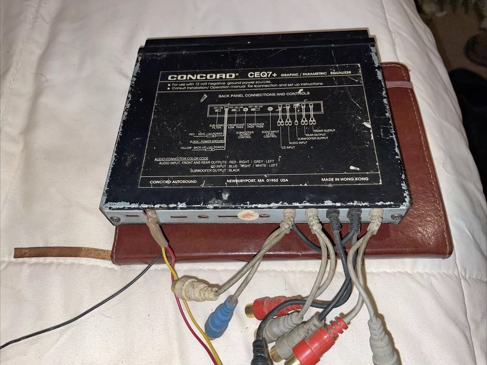 Old School Concorde CEQ7 +Graphic Parametric Equalizer