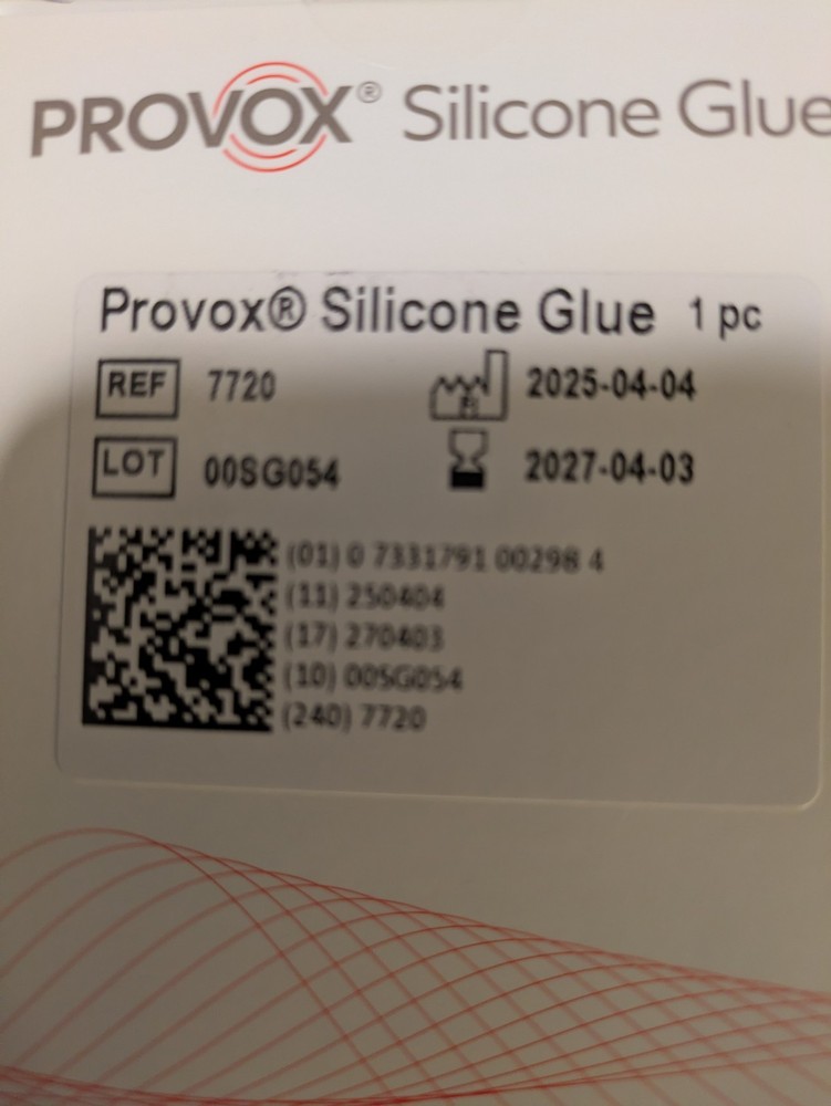 1 Box's ----Provox HME System Silicone Glue 30ml Ref 7720 FAST SHIP!!