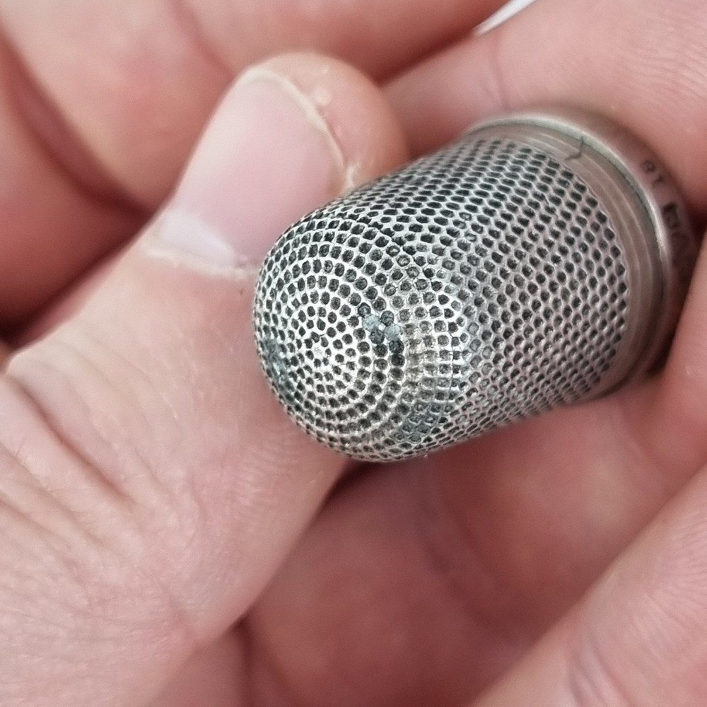 Antique Solid Silver Thimble Chester 1923 Henry Griffith & Son Ltd
