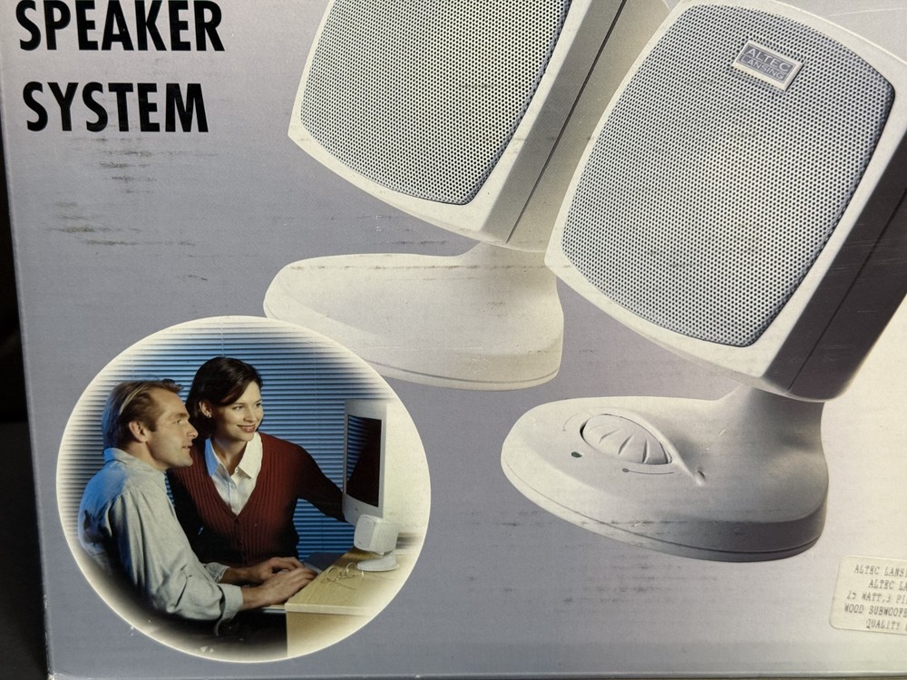 1999 ALTEC Lansing 3 piece computer speaker system ACS 33 POWERCUBE