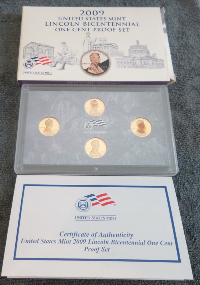 2009 S Lincoln Bicentennial One Cent Proof Set US Mint