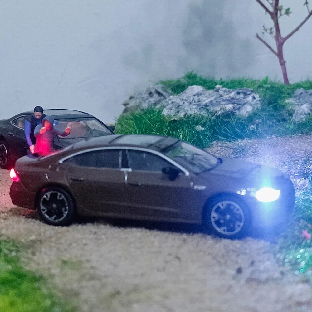 1/64 Scale  Model Car Universal Simulation LED Lighting Modification Mini Kit