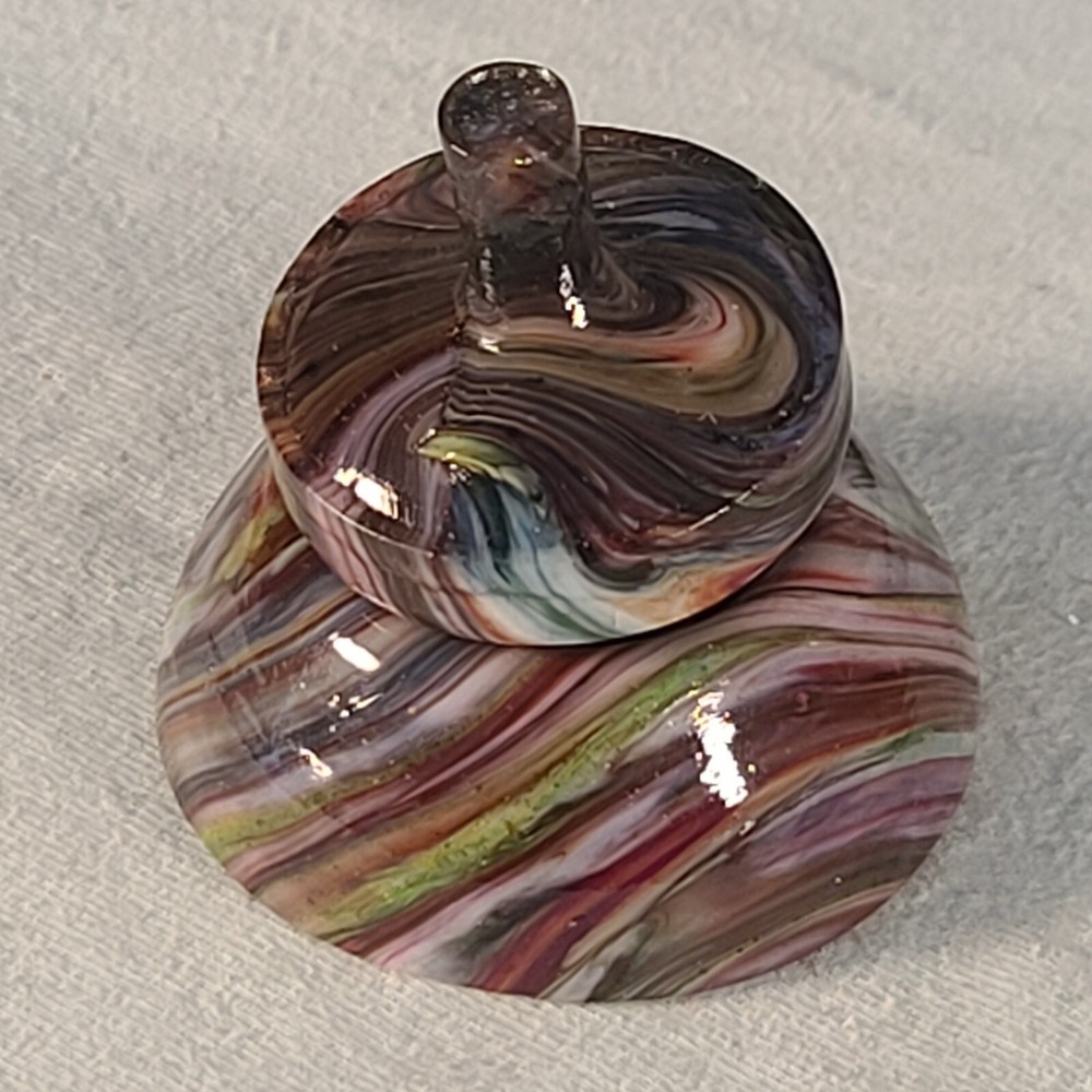 ANDY DAVIS, Glass Art Spinning Top & Base, Encore Run (?), #329H