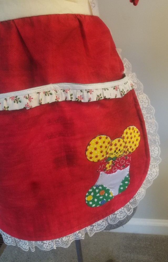 Christmas Handmade Applique Apron