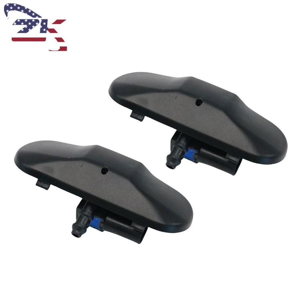 Pair Heated Windshield Washer Spray Nozzle For VW Jetta Golf Bettle Audi A4 A6