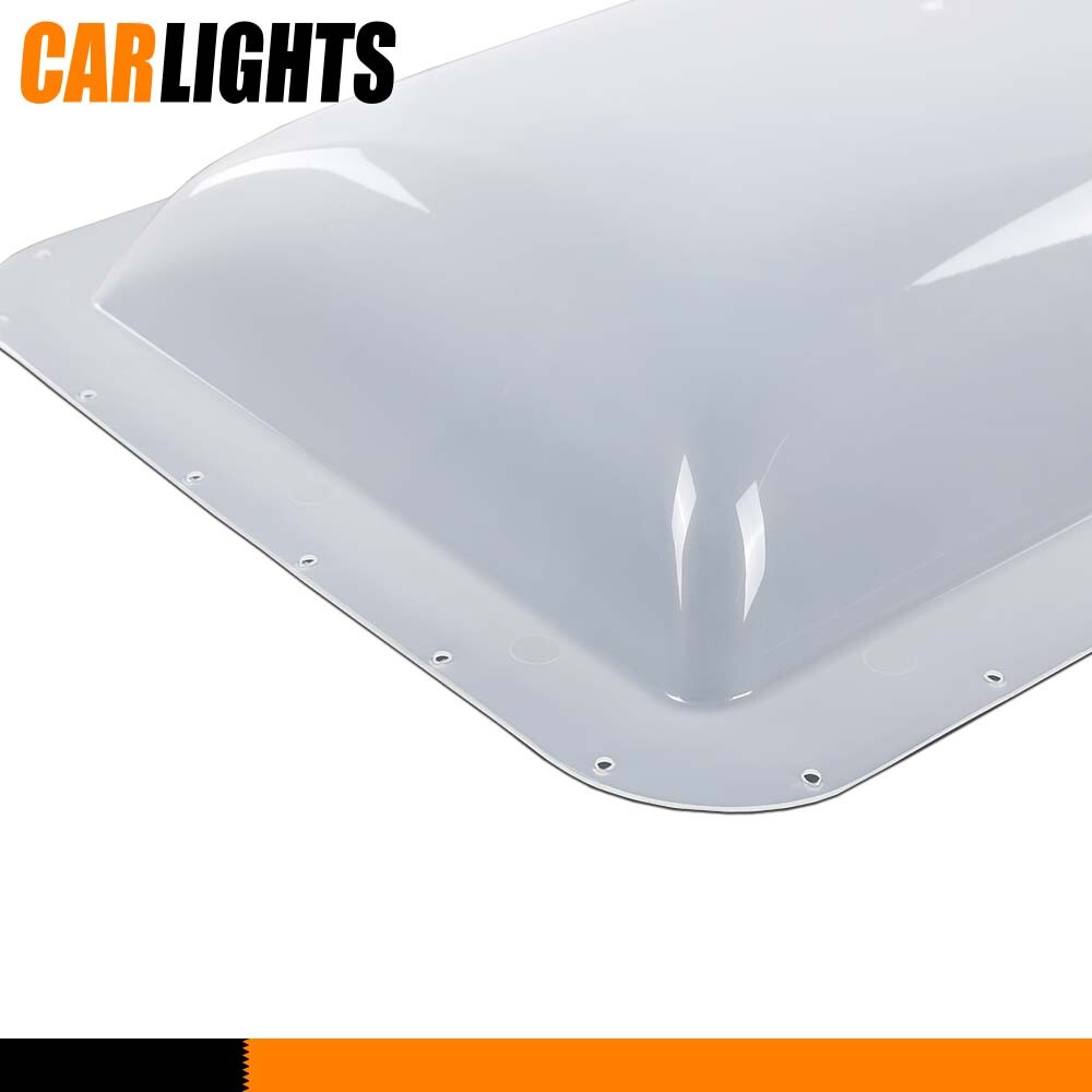 RV Skylight Cover Exterior 17.8"X 25.8"X 4.5" Camper Skylight White Plastic New