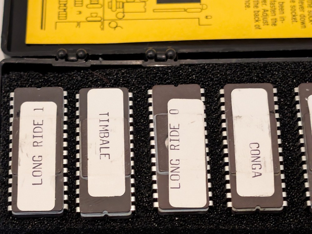 Oberheim DX Sound kit Eprom Chips