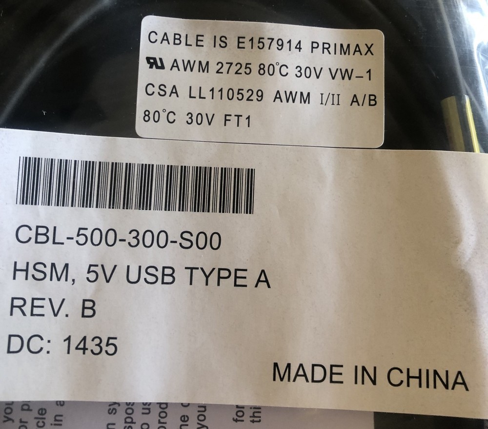 PRIMAX E157914 Honeywell Scanner Interface Cable USB Plus Power