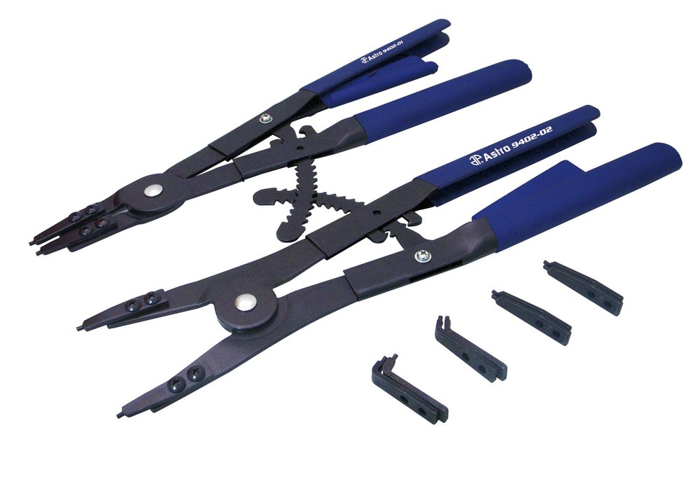 2 Pc. Large  16" ­Ratcheting  Snap Ring Pliers with  Replaceable Tips 9402 ASTRO