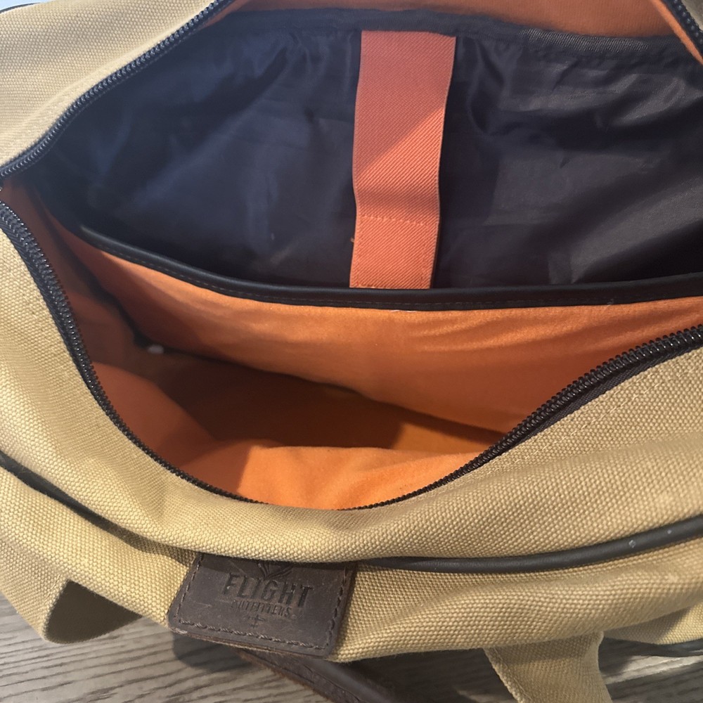 FLIGHT OUTFITTERS Bush Pilot Folio Bag Canvas Leather