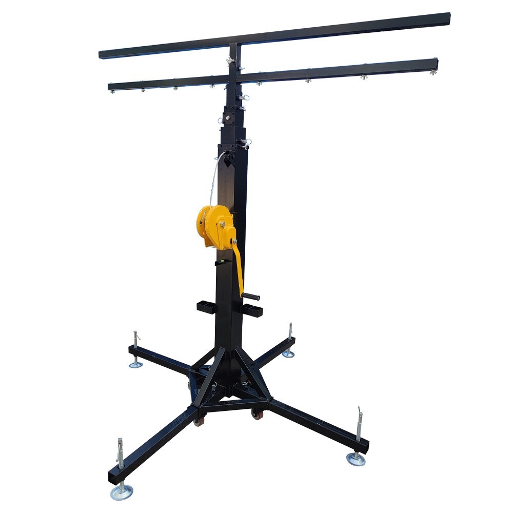 1pc 22.9ft Crank Light Stands Stage Heavy Duty Light System w/16 Light Positions