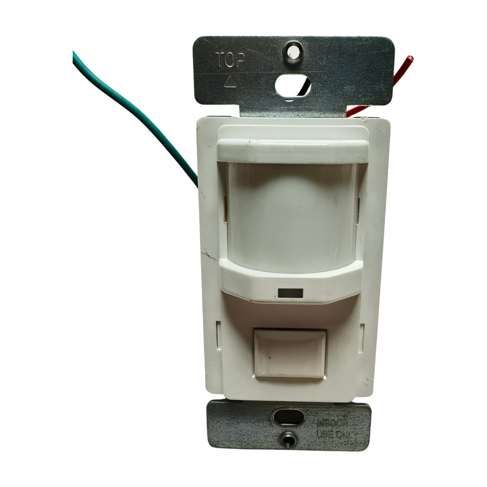 Intermatic IOS-DPBIF2-WH White Occupancy Sensor PIR Wall Switch, 120VAC