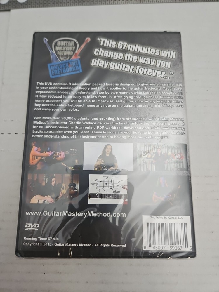 Guitar Mastery Method: Unlock the Fretboard (DVD-R, 2015) Lessons Tutorials