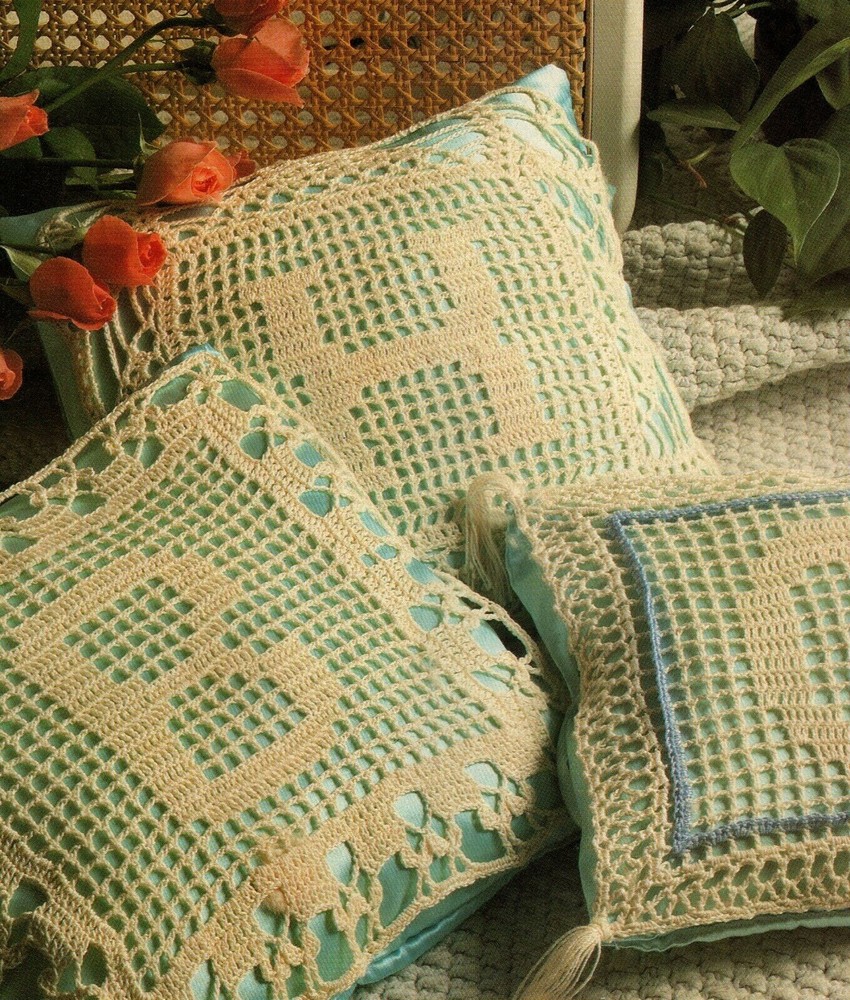 PERSONALIZED Monogram Pillow Doily/Crochet Pattern INSTRUCTIONS ONLY