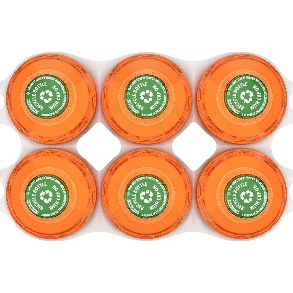 Orange, 16.9 Fl Oz, Pack of 6