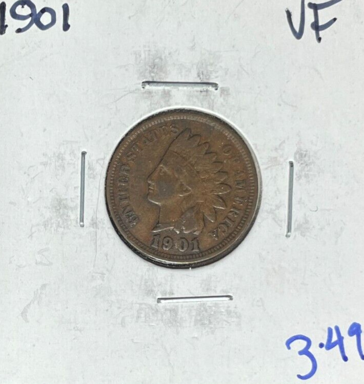 1901 INDIAN HEADE CENT - VF ~NICE COIN~