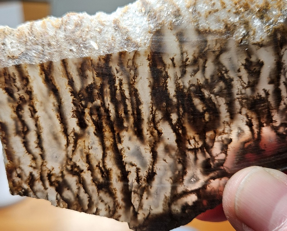 Plume Agate Thin Slab 63 Grams