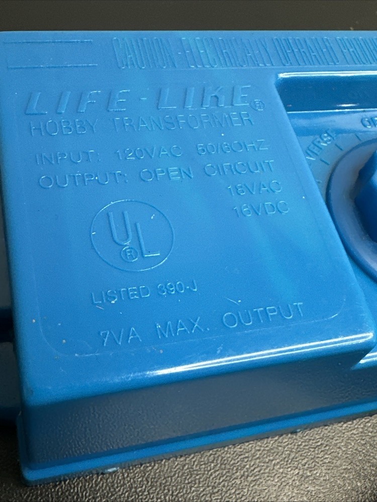 Life Like Trains Ho Scale Model Train Controller Power Pack Transformer 390-J