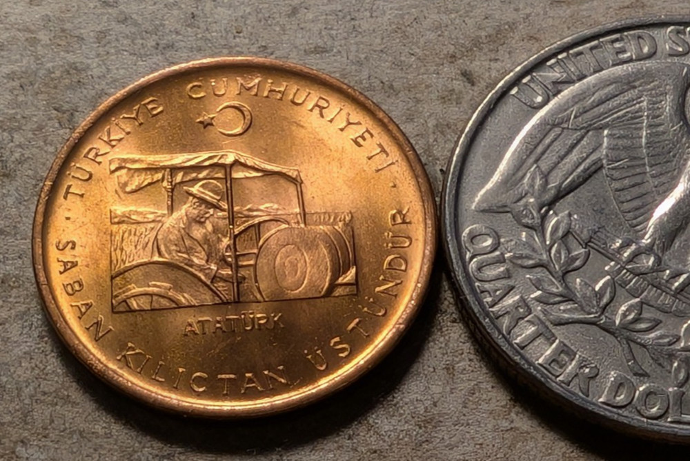 Turkey 10 kurus kurush 1972