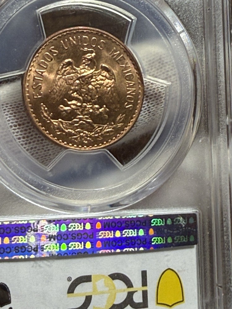 1941 -Mo Mexico 2 Centavos PCGS MS64 RD Red