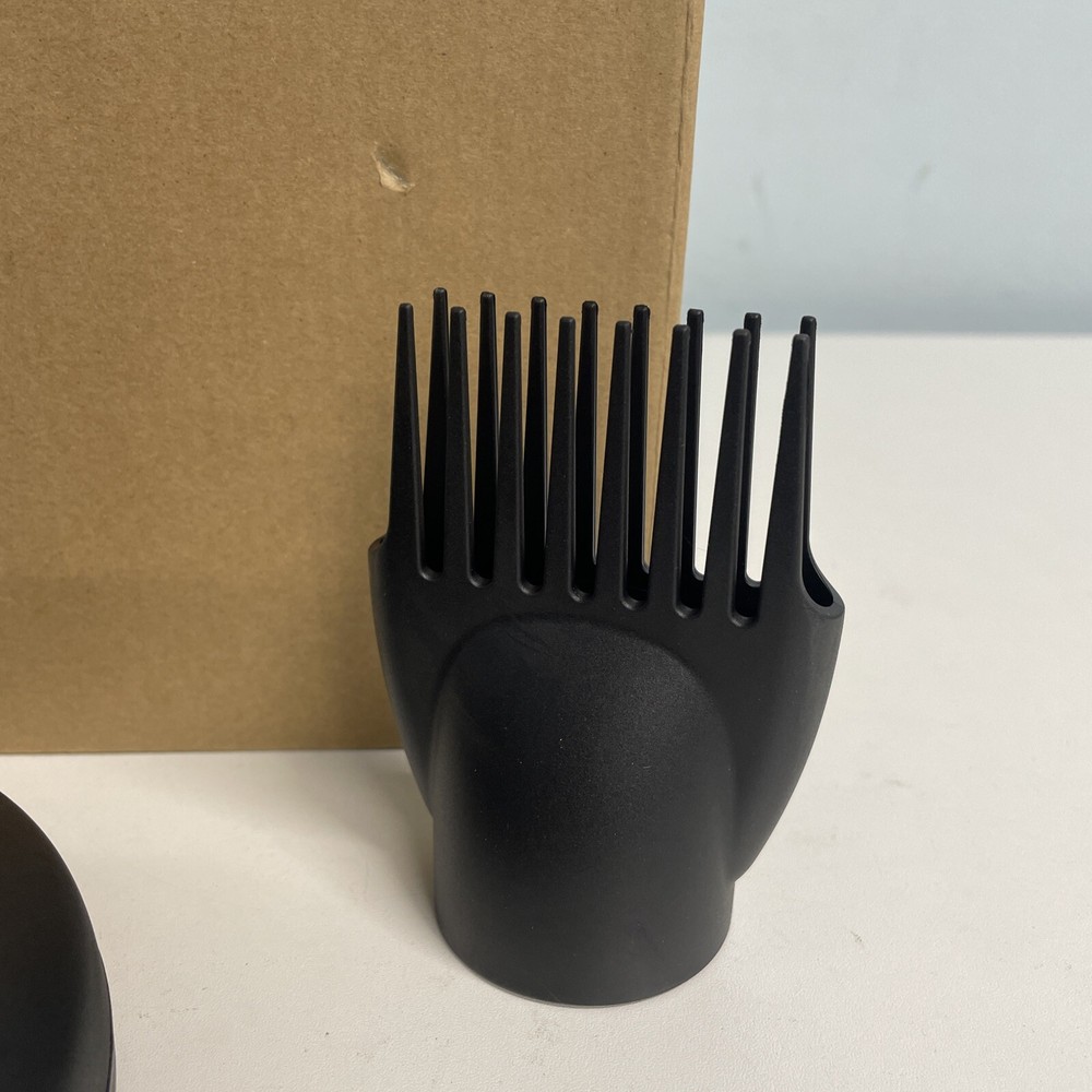 Universal hair diffuser Black Attachment comb included 2-Piece Set NEW
