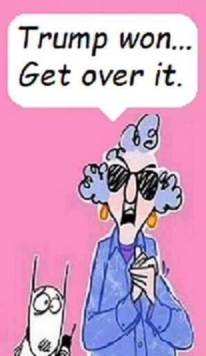 Maxine - "Trump won...Get over it" Fridge Magnet