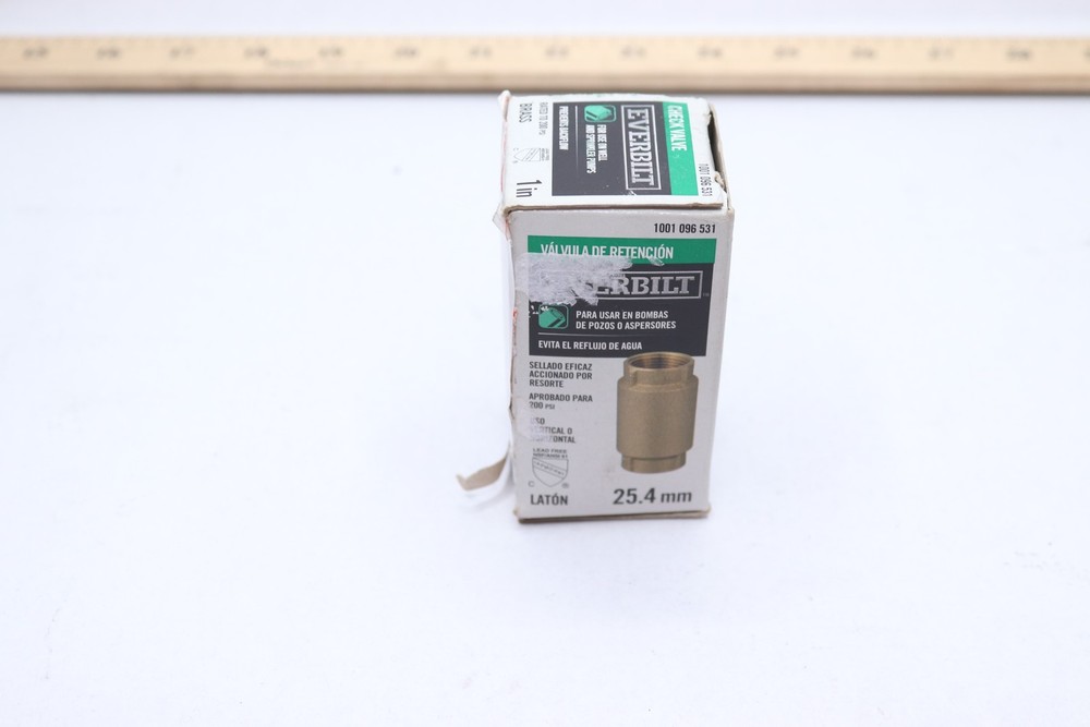Everbilt 1 in. Brass Check Valve