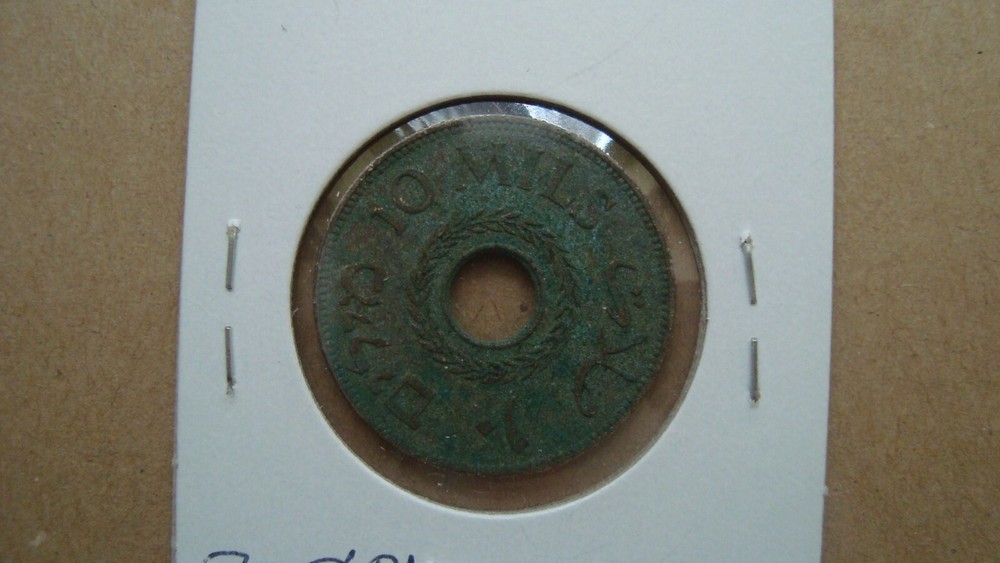 Palestine coin 10 Mils 1935